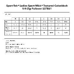 Sport-Tek Sport-Wick Textured Colorblock 1/4-Zip Pullover - Women’s Cut / Thumbnail
