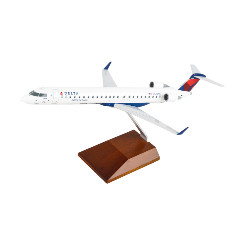 Model Plane - CRJ900 1/100 with Wood Stand